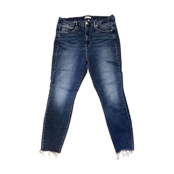 Good American Good Waist Crop Jeans Sz 16 - Picture 2 of 6
